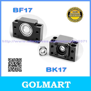 

2sets Ballscrew End Support Fixed Side BK17 + Floated Side BF17 + Lock Nut + Cir-cplis + Bearing For CNC
