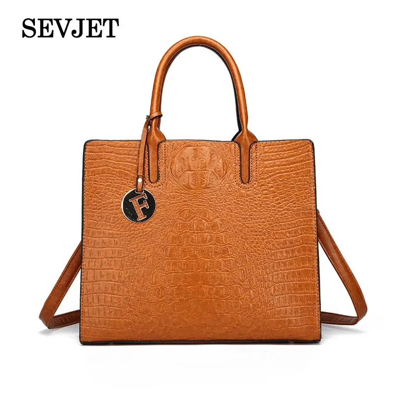 2018 Аллигатор Leahter сумки для Для женщин моды Crossbody Сумочка Большой Bolsa Feminina sac