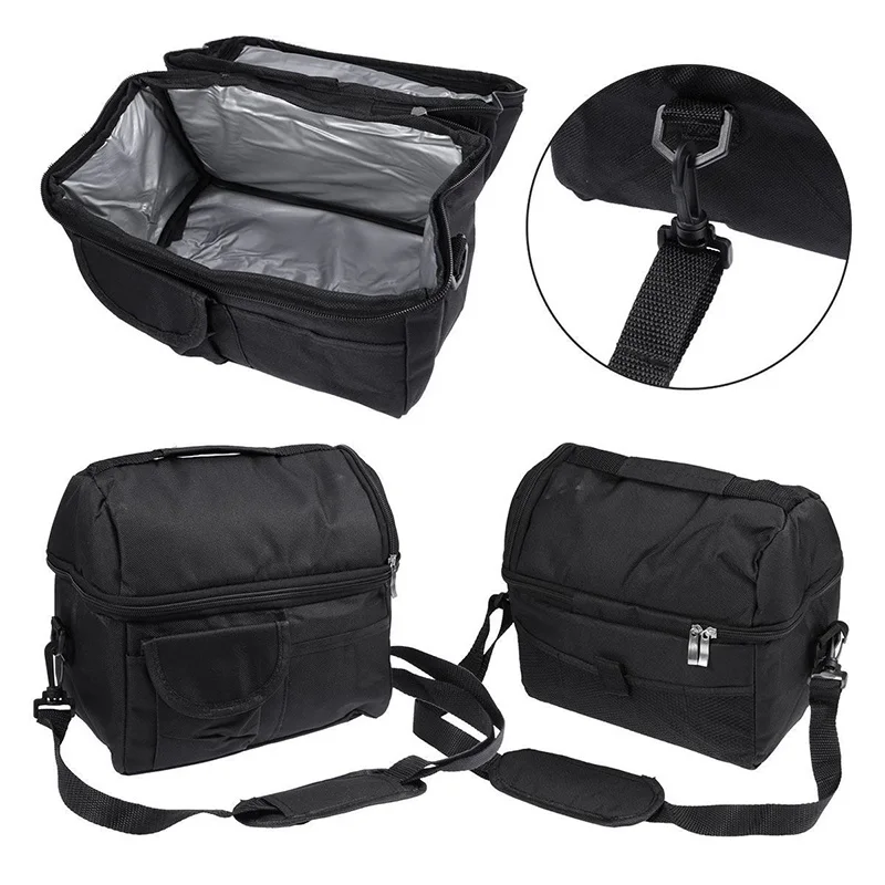 8L Aluminum Foil Insulation Thermal Lunch Bag Women Men Warm Keeping Lunch Box Leakproof Waterproof Cooler Tote Handbags