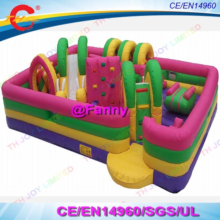 New Fashion Inflatable Obstacle Course Game for Sale multi play inflatable obstacle games bouncy castle free air ship to door | Игрушки и