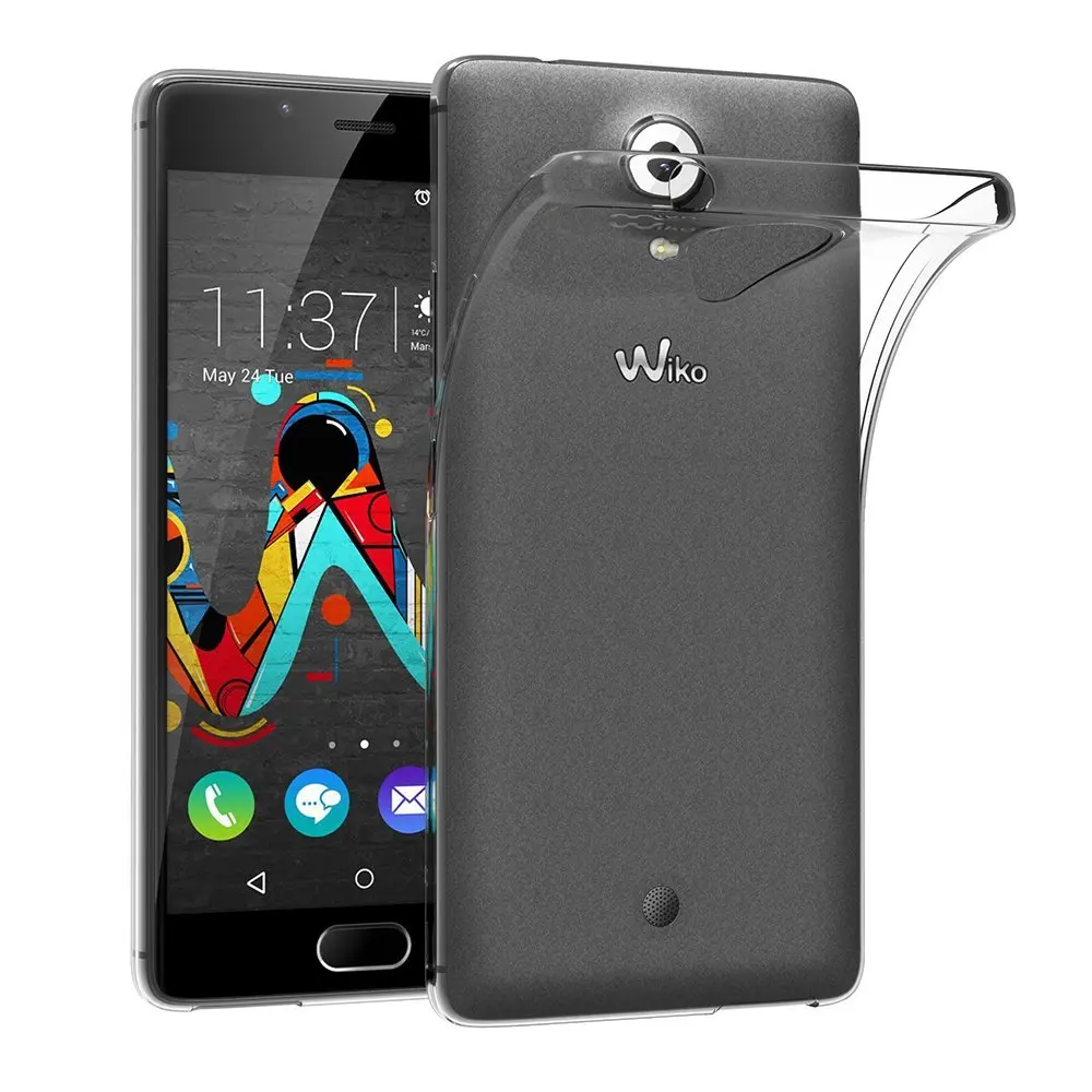 

Transparent Case For Wiko U FEEL Soft TPU Silicone Gel Clear Back Bag Coque Case Cover For Wiko U FEEL