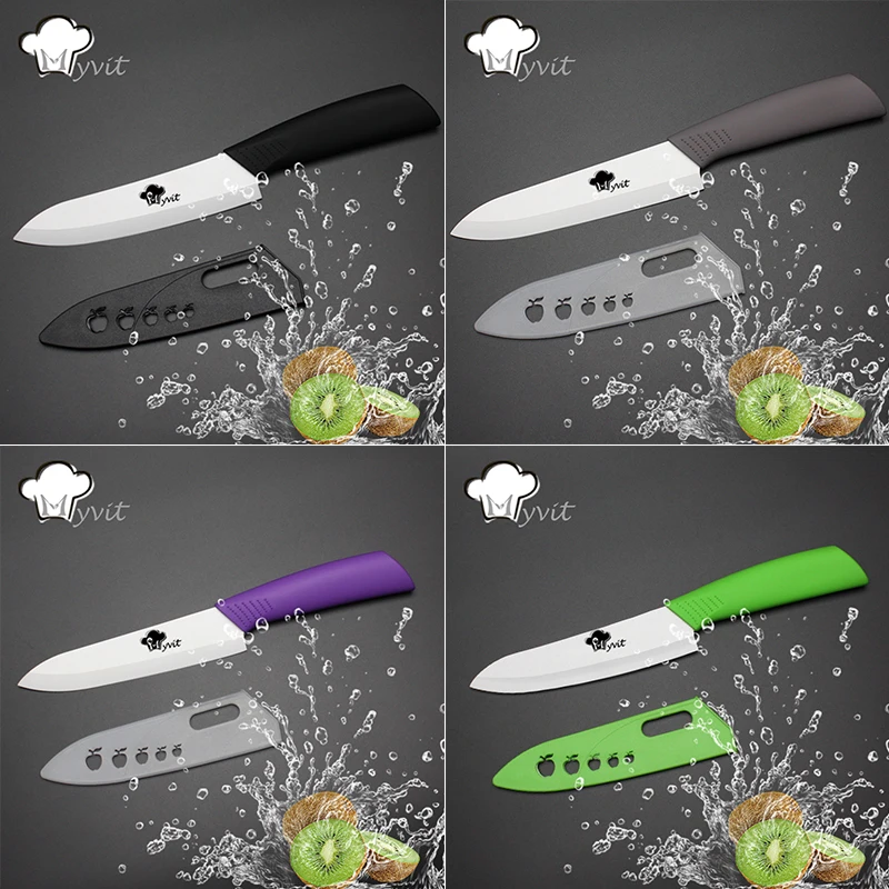 Myvit Ceramic Knife Fruit Knife Cooking Tools Single knife 3''/ 4'/' 5'/' 6'' White Blade 8 Color Handle Kitchen Knives Myvit Ceramic Knife Fruit Knife Cooking Tools Single knife 3''/ 4'/' 5'/' 6'' White Blade 8 Color Handle Kitchen Knives