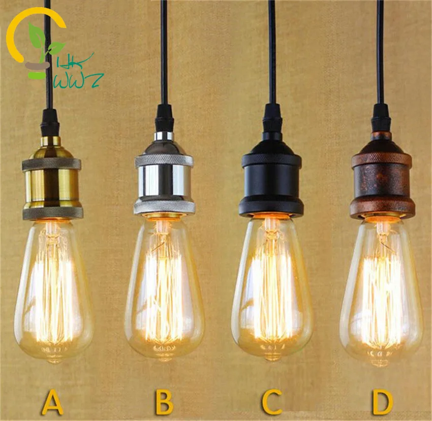 Modern Retro Pendant Lights Vintage Cord Pendant Lamp Hanging Light