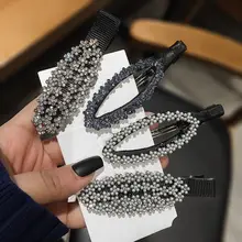 1 шт. Горячие винтажные хрустальные жемчужные полые геометрические капли воды шпильки для волос элегантные свадебные ювелирные Заколки Подарок