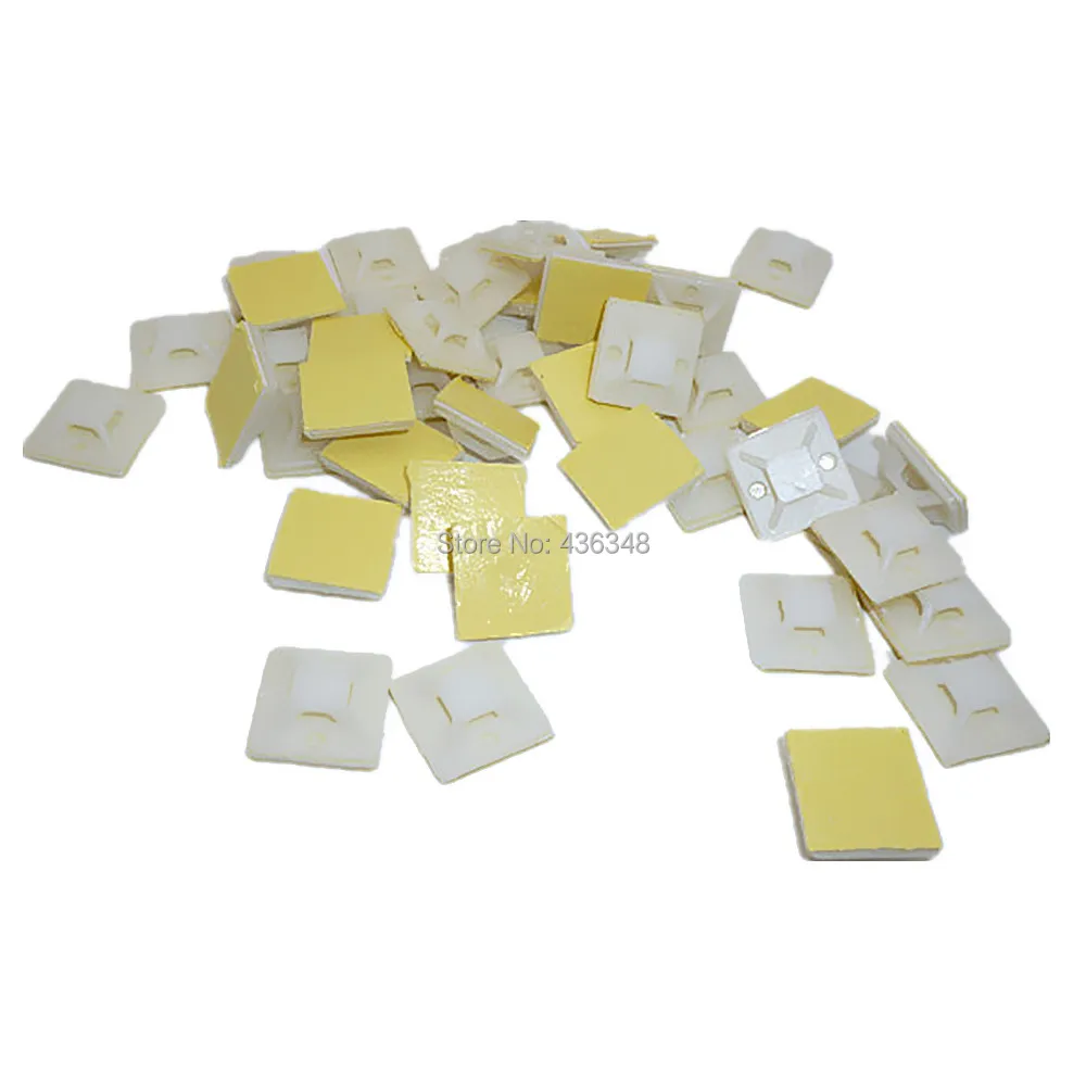 Self Adhesive Cable Wire Zip Tie Mounts Mounting Base Clamps Clip