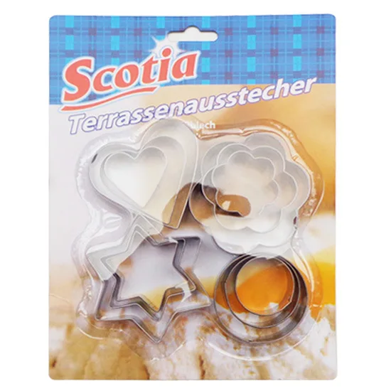 

12Pcs/Set Stainless Steel Cookie Fondant Cake Mould Mold Fruit Vegetable Cutter Kitchen Tool