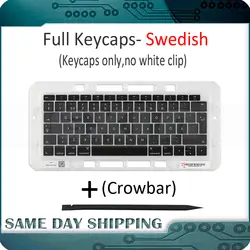 Подлинная для Macbook Air retina 13 "A1932 шведский Швеции клавиатуры ключи кепки ключ s MRE82 EMC 3184 поздно 2018