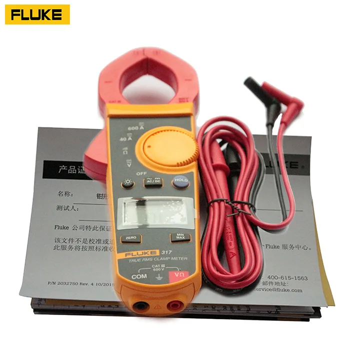 FLUKE 317 True RMS зажим переменного и постоянного тока метр