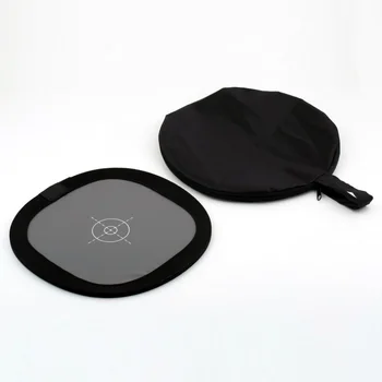 

1PC 12 Inch 30cm 18% Foldable Gray Card Reflector White Balance Double Face Focusing Board with Carry Bag