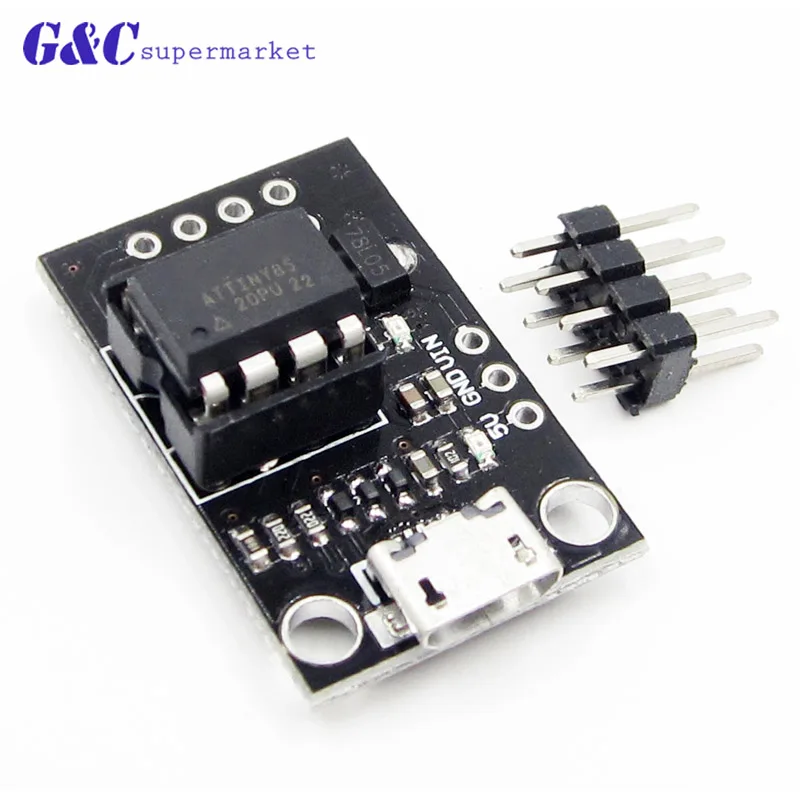 ATtiny13A/ATtiny25/ATtiny45/ATtiny85 Подключаемая плата для программирования