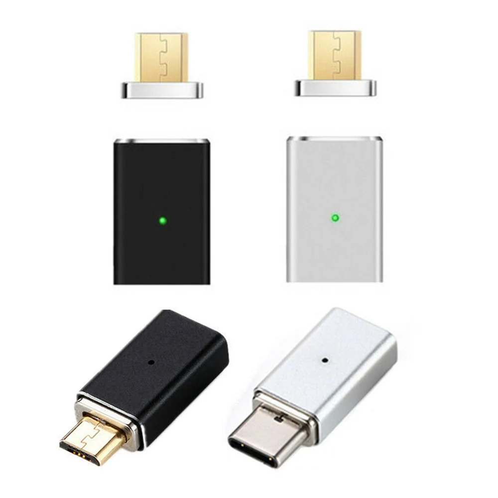 Микро Usb к тип-c конвертер адаптер для huawei Xiaomi зарядки и синхронизации данных кабель зарядное устройство Магнитный адаптер для телефонов Android