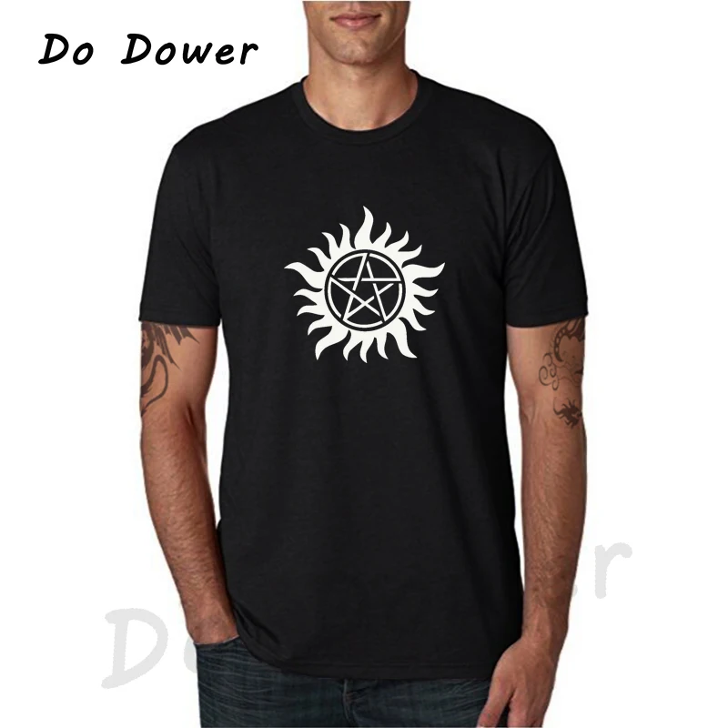 

2018 New Man Men Male Sitcoms Cotton Short-sleeve T-shirt Printing Fashion The Supernatural Forces of Evil Hot Camisetas