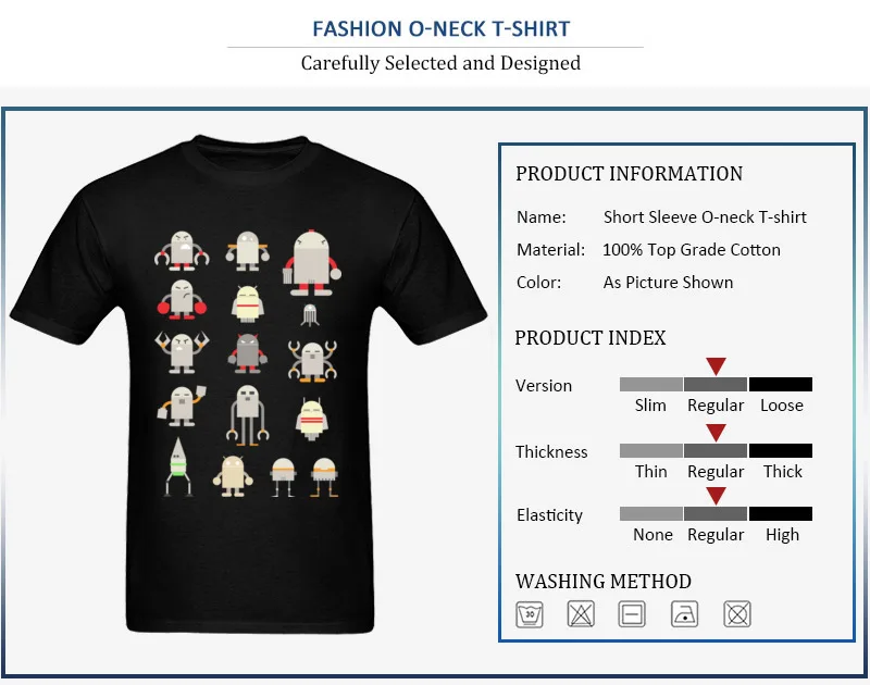 micro-bots Cotton Fabric Men Short Sleeve Tops Shirt Normal Summer/Autumn T Shirt Geek Tee-Shirt New Arrival Round Collar micro-bots