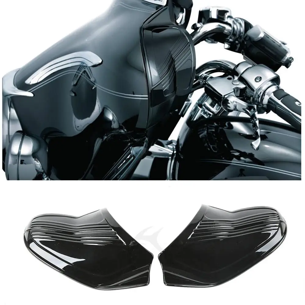 

Motorcycle Black/Chrome Batwing Inner Fairing Cover For Harley Touring Electra Street Glide FLHX FLHT 96-13 99 11