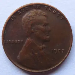 Соединенные Штаты 1922 Линкольн Head Cent Копия Монеты