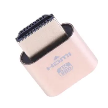 

HDMI Virtual Display Adapter Dummy Plug Display 4K Emulator Lock Plate