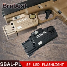 Тактический лазерный фонарик SBAL-PL охотничье оружие комбо Красный Лазерный Пистолет постоянный и стробоскоп фонарь для ружья Пикатинни