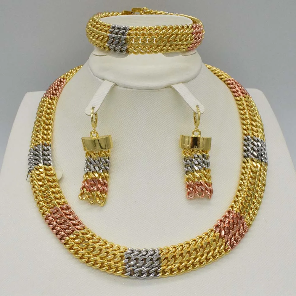 

TOP quality Jewelry Set Indian African Beads Jewelry Set For Women Bridal Wedding dubai Gold Jewelry Sets Costume Jewellery Set
