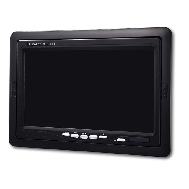 Mini TV 7 Inch HD Monitor 800X480 Portable Car LCD Screens on DVD/CMMB Two  Input for Passenger Cars Trucks