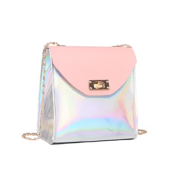 

LILEN Women Shoulder Bags Fashion Laser Crossbody Bags Messenger Shoulder Casual Bag 2019 Small Chain Flap Bags