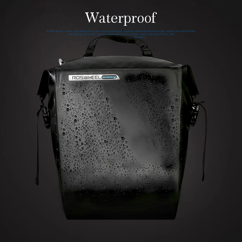 

ROSWHEEL Waterproof Bicycle Bags 20L High Capacity MTB Mountain Rear Tail Trunk Bike Bags Panniers Cycling Bicycle Accessories