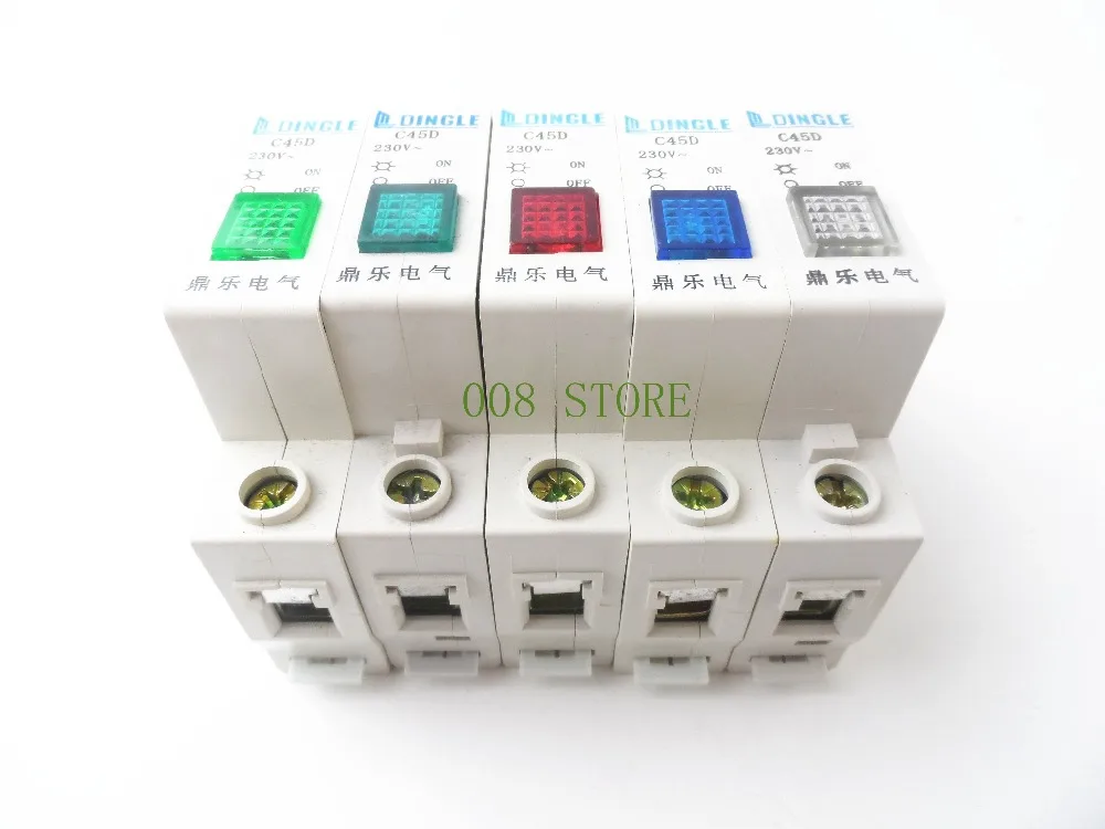 автомат с индикатором напряжения.