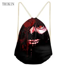 THIKIN Cool Токийский Гуль черная Детская сумка для плавания Kaneki Ken с принтом спортивный рюкзак лучшие подарки для детей Cutomized дизайн