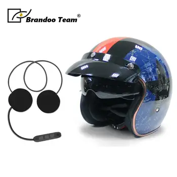 

Half Racing helmet Motorcycle Helmet Safe Casco capacete casque moto helmet with bluetooth handsfree