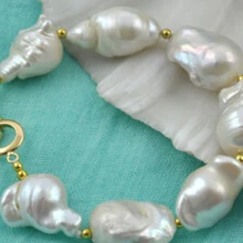 Xiuli 00601 " 23 мм белый барокко reborn кеши жемчужный браслет