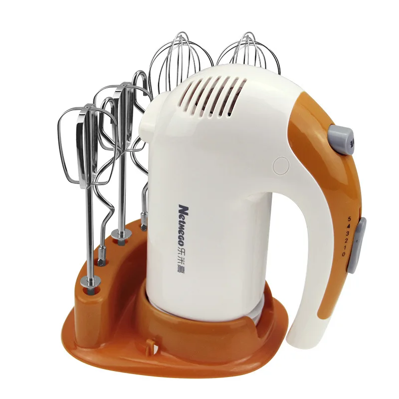 

Latest base type handheld whisk electric blender mixer food machine egg stirring household with 6 tools