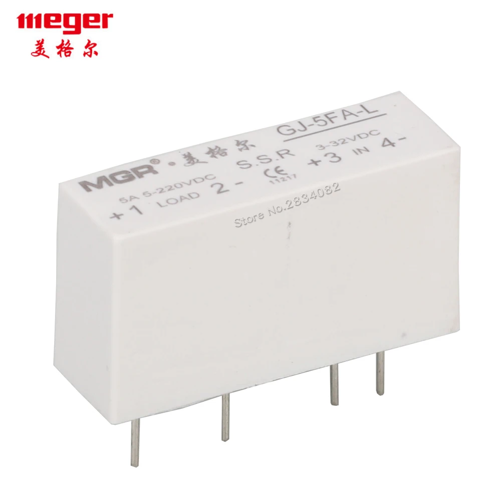 MGR Φ контактный контакт PCB SSR вход 3 32VDC выход 5 220V DC 5A твердотельное реле|Реле| |