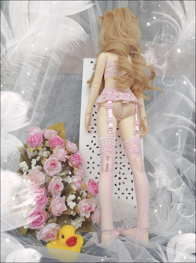 Женская Одежда для кукол 1/3 1/4 bjd 1/6 аксессуары оберточное нижнее белье подвязки 3