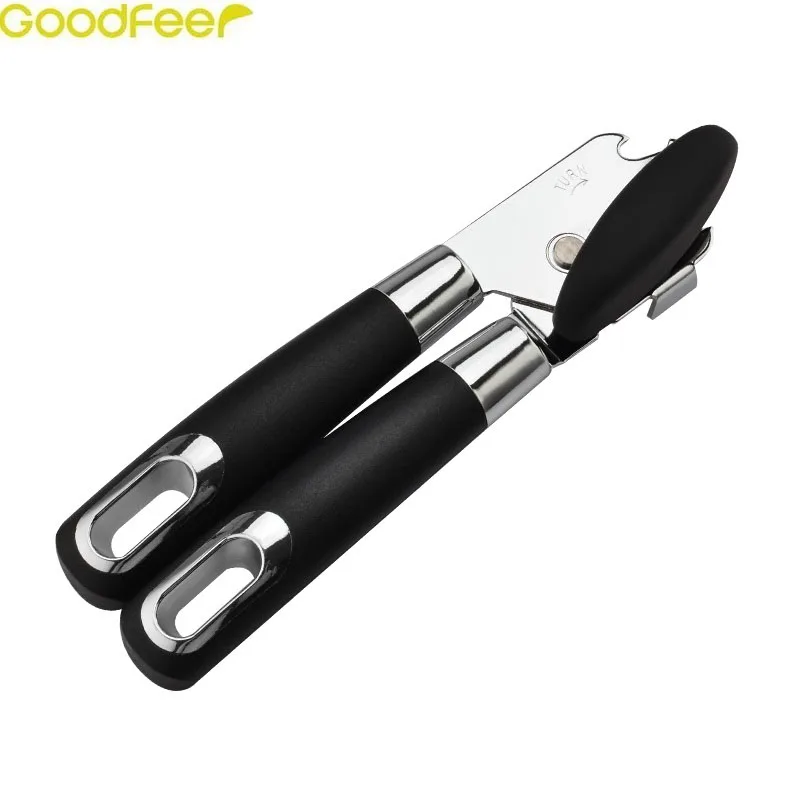 Goodfeer Stainless Steel Gear Wheel Can Opener Professional Manual Can