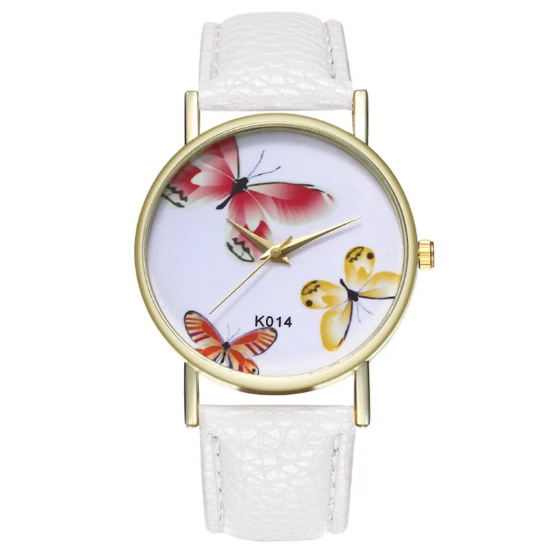 MJARTORIA Fashion Wrist Watch font b Women b font Butterfly Leather font b Dress b font
