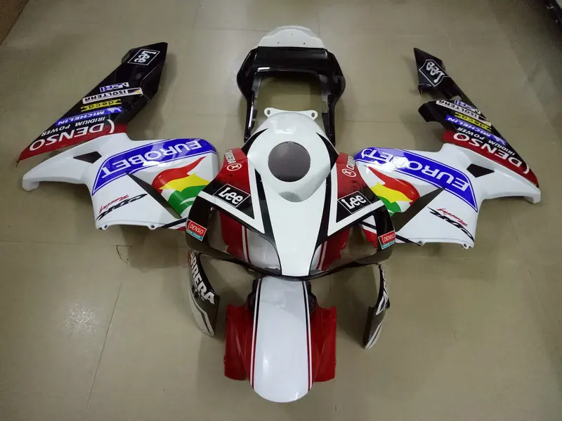 Комплект обтекателей для мотоцикла HONDA CBR600RR F5 03 04 CBR 600RR 600 RR 2003 2004 ABS белый цветной