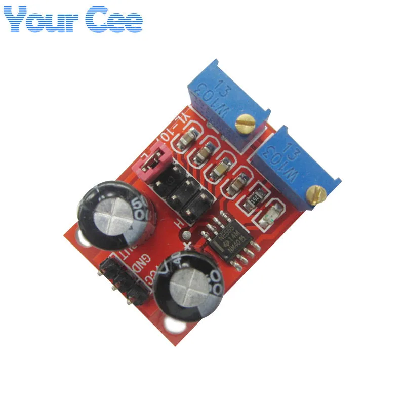 

NE555 Pulse Frequency Duty Cycle Adjustable Module Square Wave Signal Generator