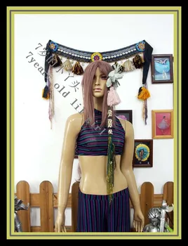 

Transparent thin belly danc bra top YA13