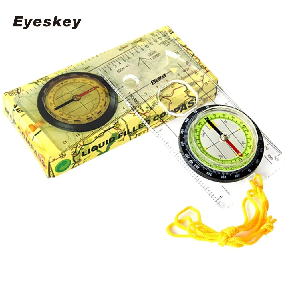 

Mini Outdoor Camping Directional Race Hiking Special Compass Baseplate Ruler Map Scale Compass Night Bussola Student Magnifier