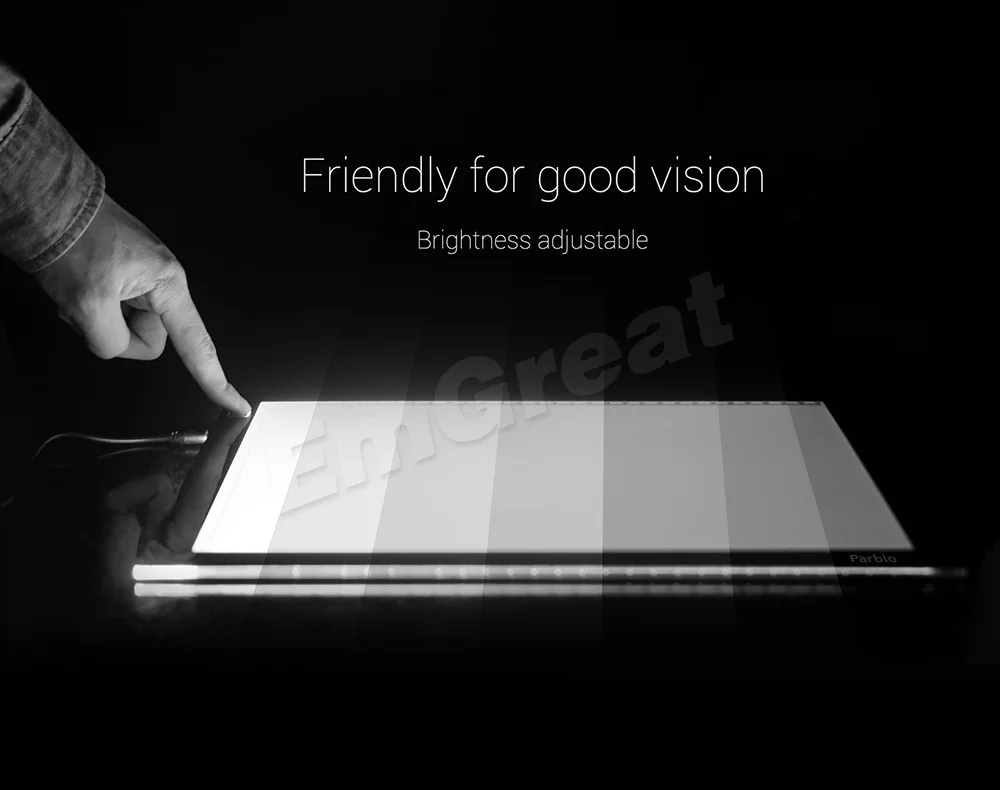  Parblo A4 caja de luz Led almohadilla de seguimiento delgada A4S almohadilla de luz gráfica + bolsa