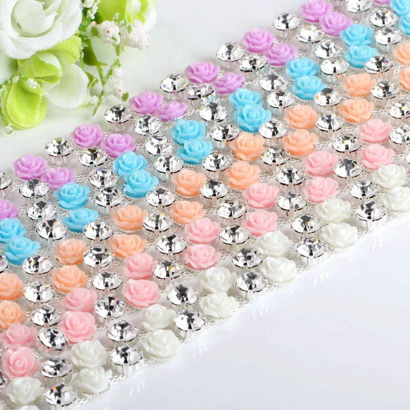 Free Shipping 2yards 1cm Sew on Rhinestone Chain Bridal Sash Rhinestone