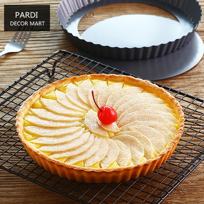 12cm Drop bottom pie pan Pizza pan baking pan for cakes fruit tart