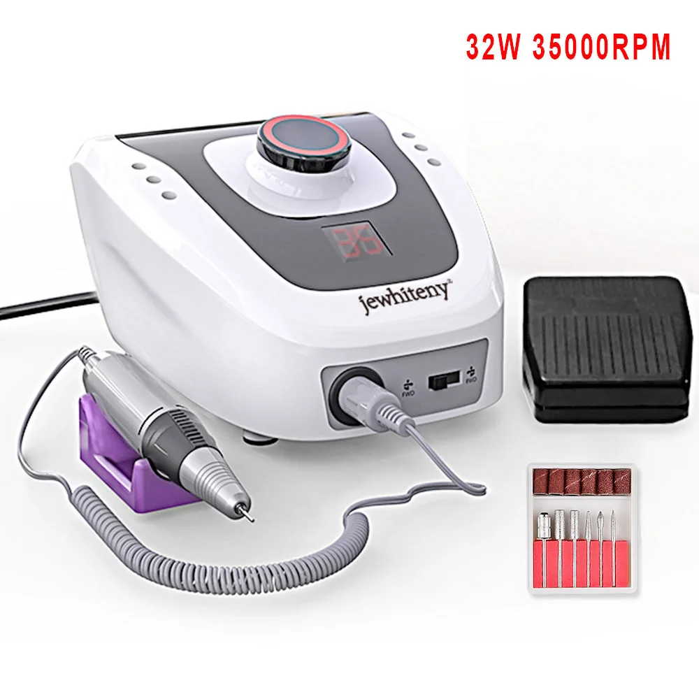 

32W 35000RPM Electric Nail Drill Manicure Machine Set for Nail Pedicure Machine Fingernail Drill Equipment Manicure Tools