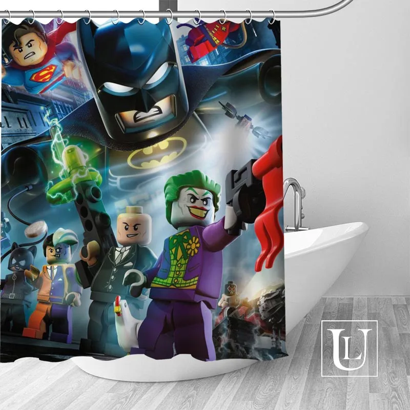 Custom Marvel Lego Shower Curtain More Size Waterproof Fabric