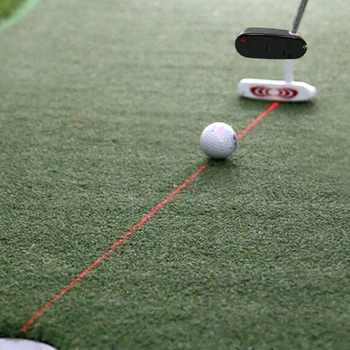 

Black Golf Putter Laser Pointer Putting Training Aim Line Corrector Improve Aid Tool Practice Golf Accessories