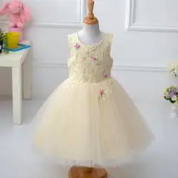 2019 Новая летняя детская одежда, платье принцессы для девочек, свадебное платье с цветочным узором для девочек, roupas infantis menina