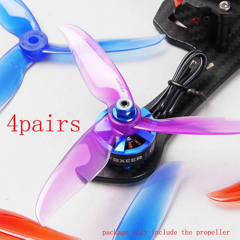 4 пар/лот PC 5-дюймовый T5040C 3-лопастной пропеллер Paddle CW CCW Prop внутренний диаметр 5 мм