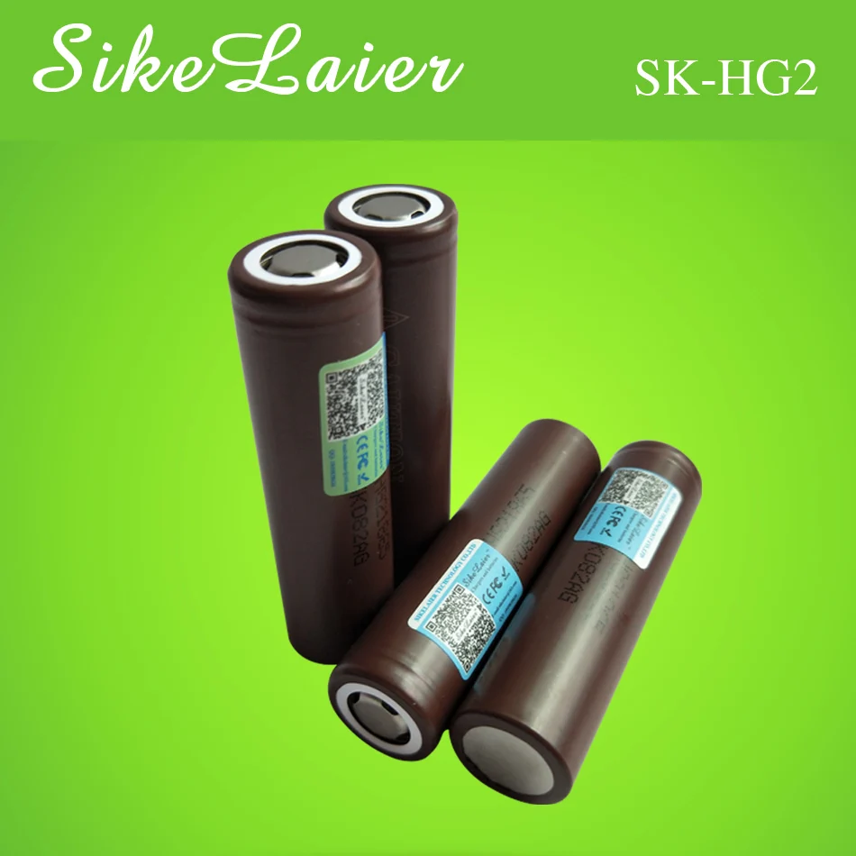 Аккумулятор SikeLaier для электронных сигарет LG HG2 18650 3000 мАч с высокой разгрузкой 30
