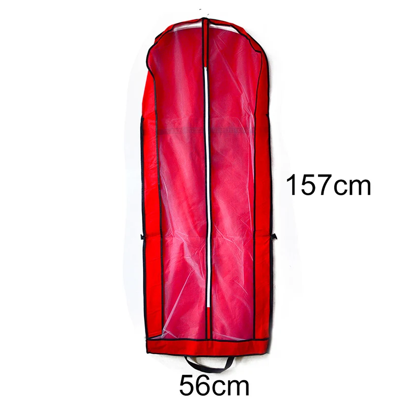 1PC 157CM Dustproof Bag Protector Foldable Storage Bag Cover Home Dress Garment Suit Cover Case for Bridal Wedding Dress