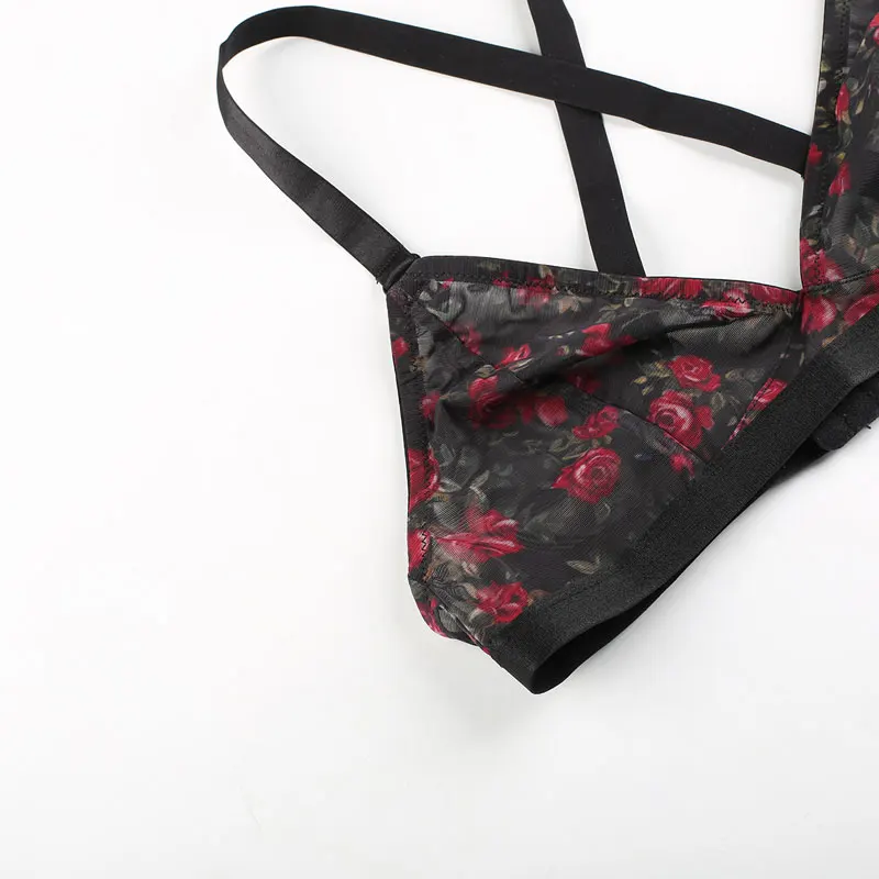 Женский кружевной бюстгальтер Missomo с цветочным принтом и пуш апом|bralette sexy|wire freebra