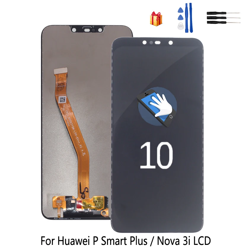 

Original For Huawei P Smart Plus LCD Display Touch Screen Digitizer Phone Parts For Nova 3i INE-LX1 INE-L21 LCD Display Screen